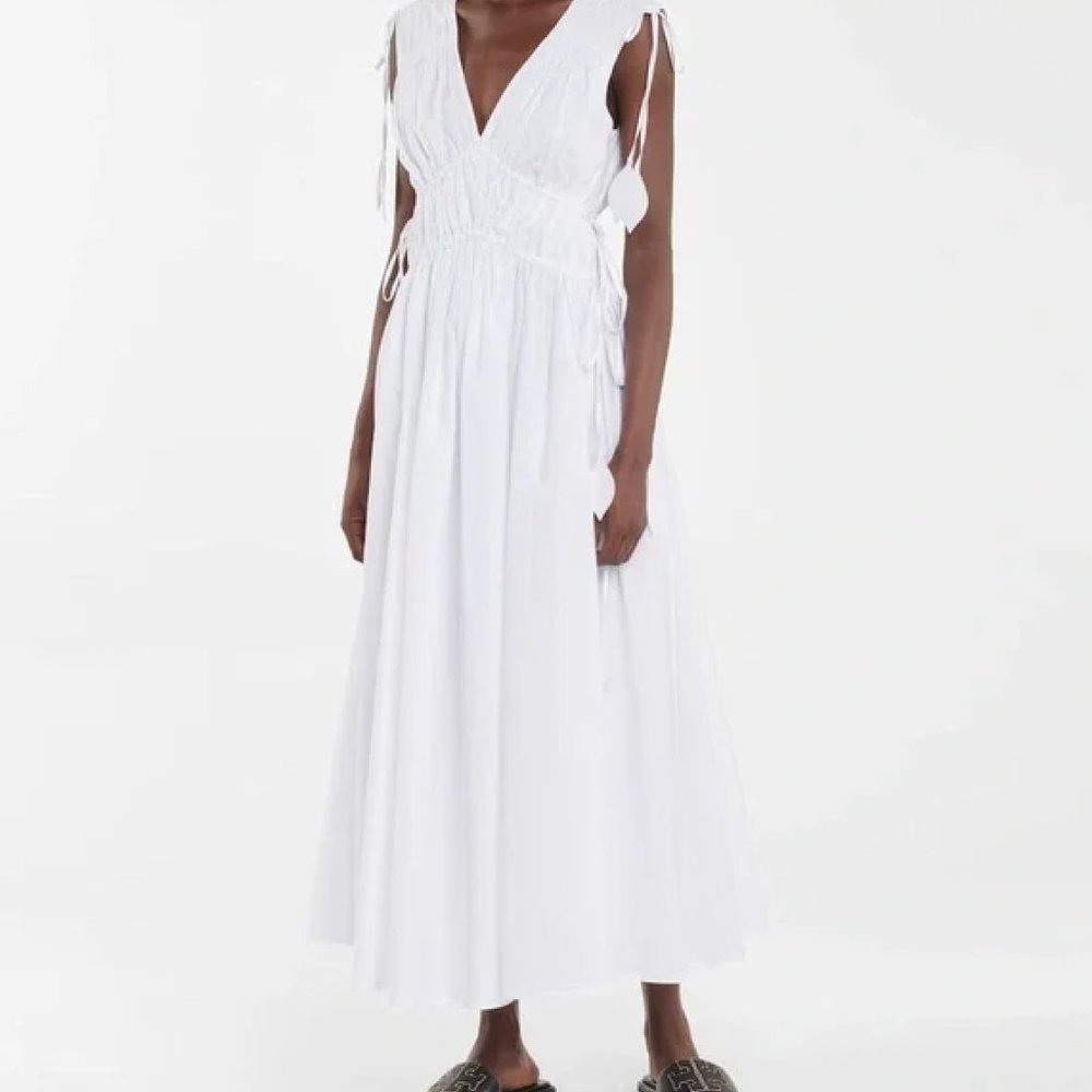 NWT Tory Burch Petal Detailed Smocked Maxi